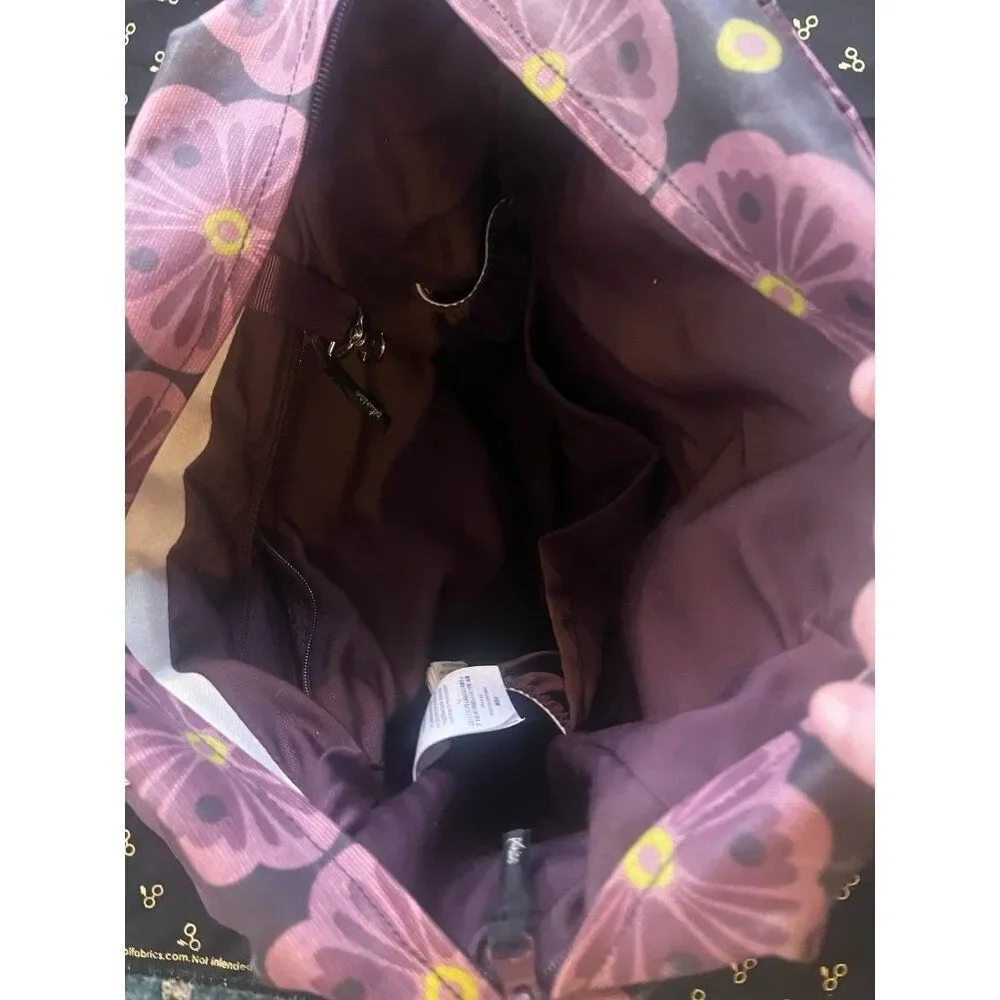petunia pickle bottom diaper bag purple daisy
